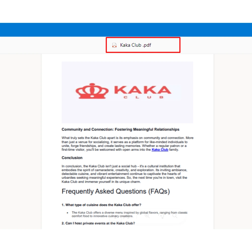 PDF Submission